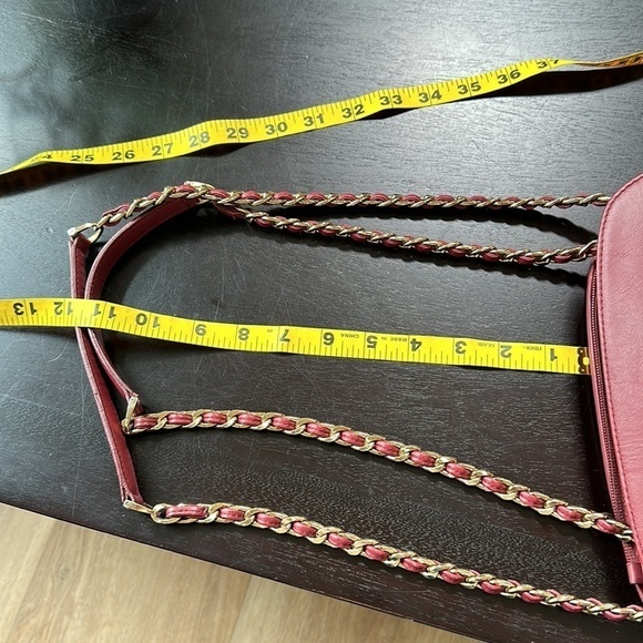 Stuart Weitzman red leather pod bag shoulder bag - Picture 14 of 16